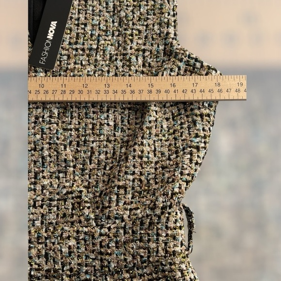 Fashion Nova Leslie Tweed Romper - Picture 7 of 9